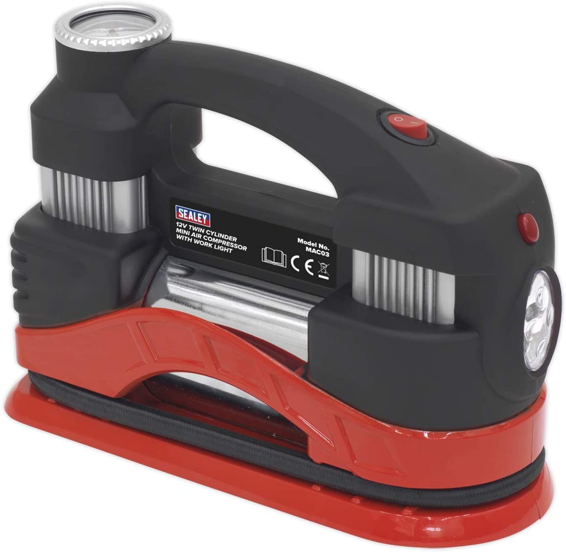 SEALEY MAC03 TYRE INFLATOR MINI AIR COMPRESSOR 12V