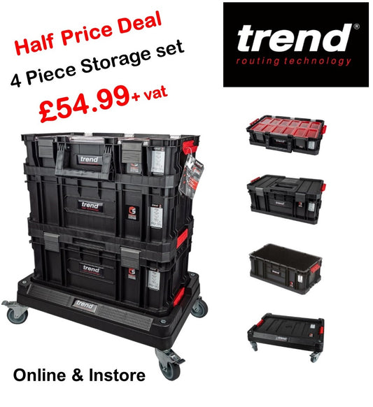 TREND MS/C/SET4P 4 PCE COMPACT MODULAR STORAGE