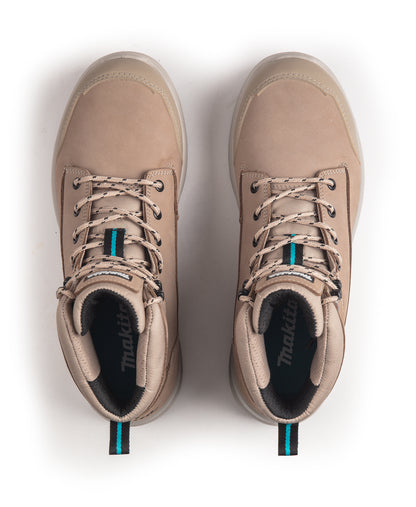 MAKITA MK402M ANJO SAFETY BOOT SIZE 8 STONE LEATHER