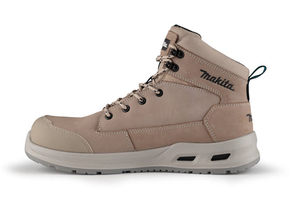 MAKITA MK402M ANJO SAFETY BOOT SIZE 8 STONE LEATHER
