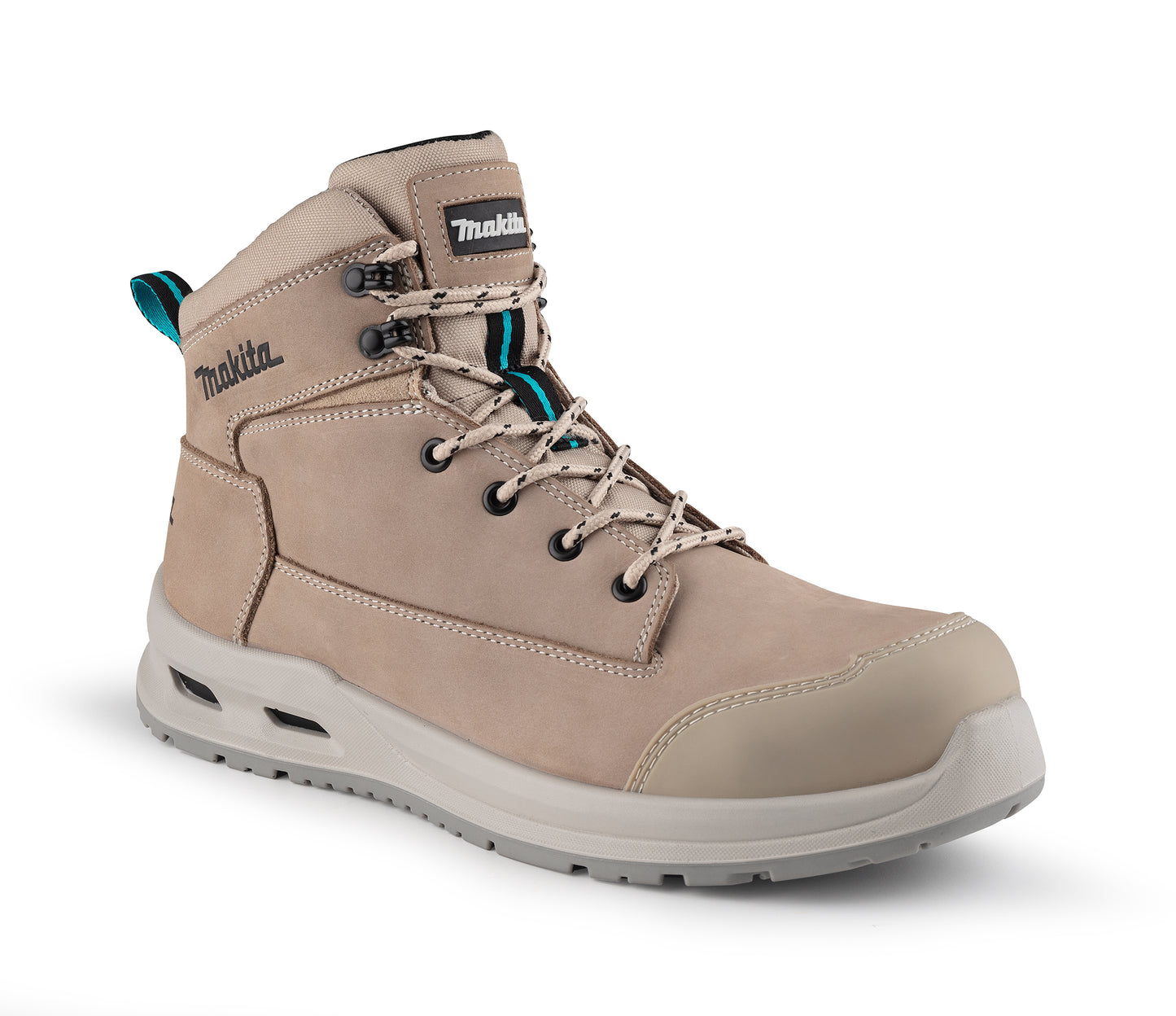 MAKITA MK402M ANJO SAFETY BOOT SIZE 8 STONE LEATHER