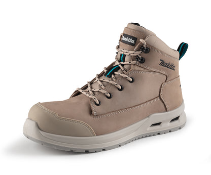 MAKITA MK402M ANJO SAFETY BOOT SIZE 8 STONE LEATHER