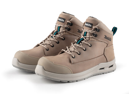 MAKITA MK402M ANJO SAFETY BOOT SIZE 8 STONE LEATHER