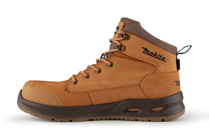 MAKITA MK403M KYOTO SAFETY BOOT SIZE 11 TAN LEATHER