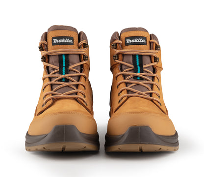 MAKITA MK403M KYOTO SAFETY BOOT SIZE 11 TAN LEATHER
