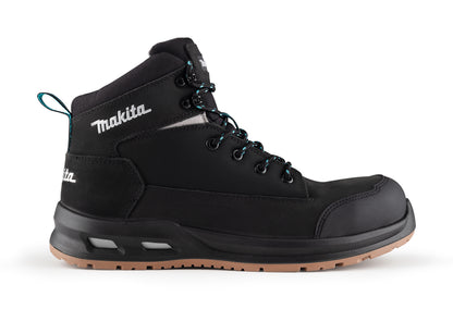 MAKITA MK401M OSAKA SAFETY BOOT BLACK SIZE 9 NUBUCK