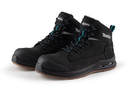 MAKITA MK401M OSAKA SAFETY BOOT BLACK SIZE 9 NUBUCK