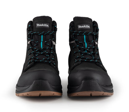 MAKITA MK401M OSAKA SAFETY BOOT BLACK SIZE 9 NUBUCK