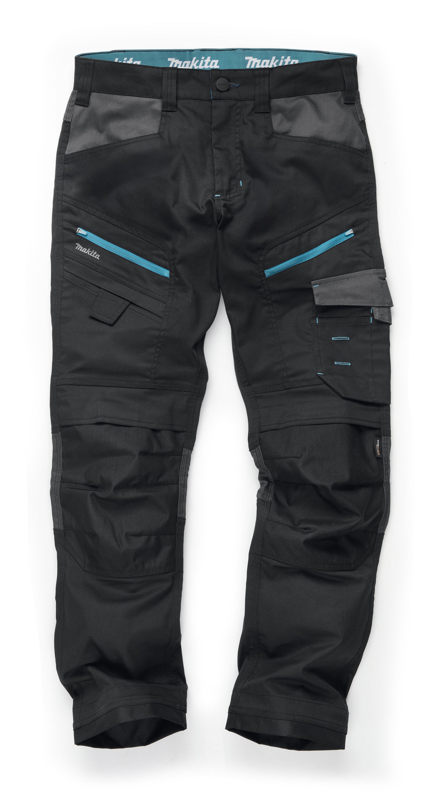 MAKITA MK303M VECTOR STRETCH TROUSERS BLACK W34" L29"