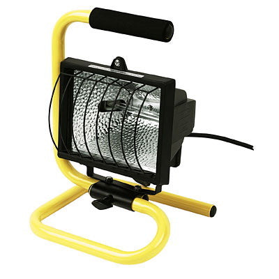 HALOGEN 500W FLOOR LIGHT 110V 2MTR CABLE + PLUG SL500CPL