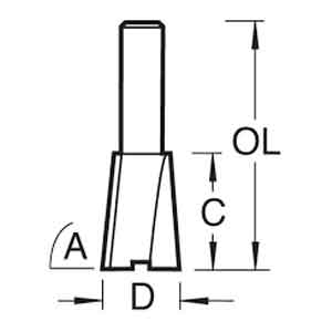 TREND 32/10 TC 1/2" CUTTER (TREAD THICKNESS 22MM)
