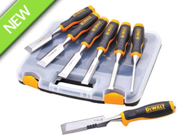 DeWalt 6 Piece Chisel Set with FREE Chisel Knife