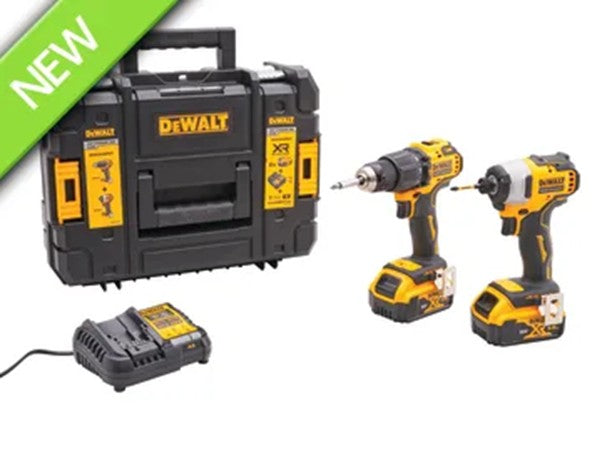 18V Combi Drill/Impact Driver with 2 x 5.0Ah Li-Ion Batterie