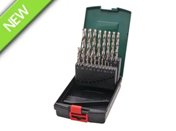 19 Piece HSS Drill Bit Set Metabo