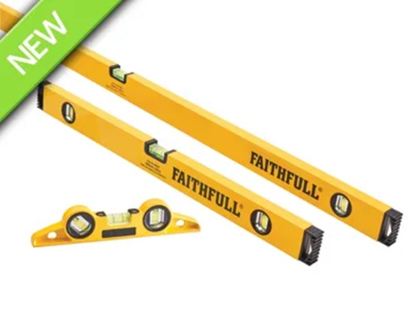 Faithfull 3 Piece Level Set (240mm, 600mm & 1200mm)