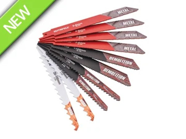 10 Piece Sabre Saw Blade Set Faithfull