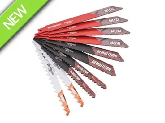 10 Piece Sabre Saw Blade Set Faithfull