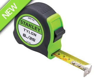 Hi-Vis Tylon Tape (8m/26ft) STANLEY