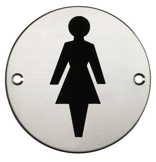 X2002S 76MM FEMALE SYMBOL DOOR SIGN SSS