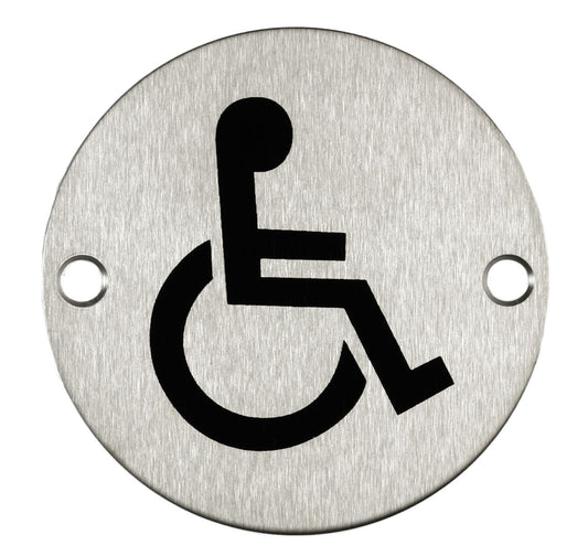 X2003S 76MM DISABLED SYMBOL DOOR SIGN SSS
