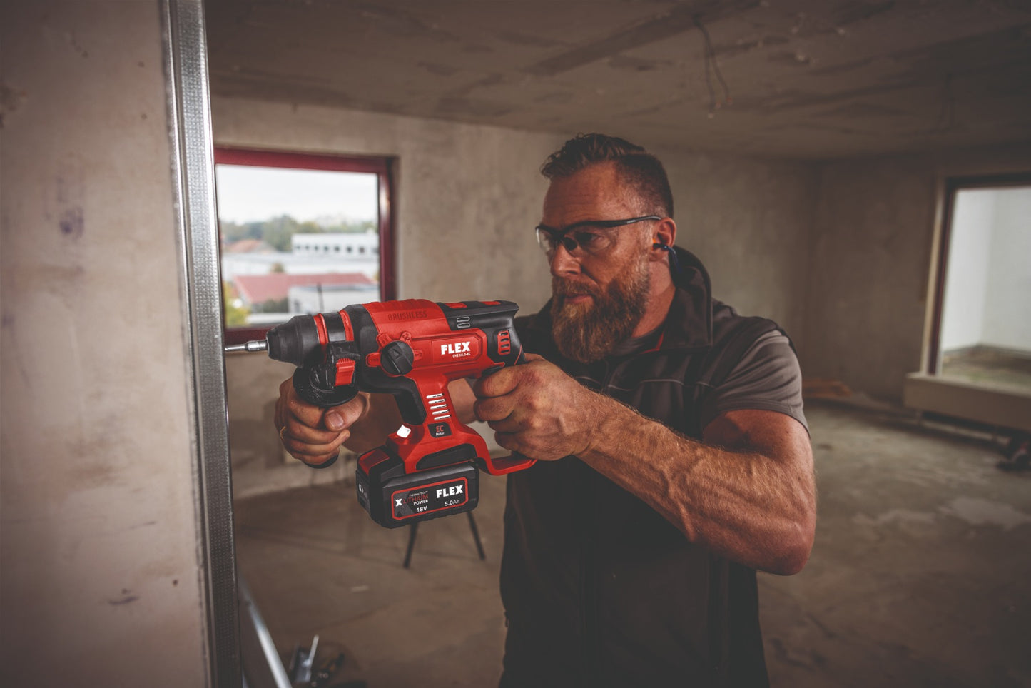 FLEX CHE 18.0-EC C 18V SDS+ ROTARY HAMMER DRILL BODY