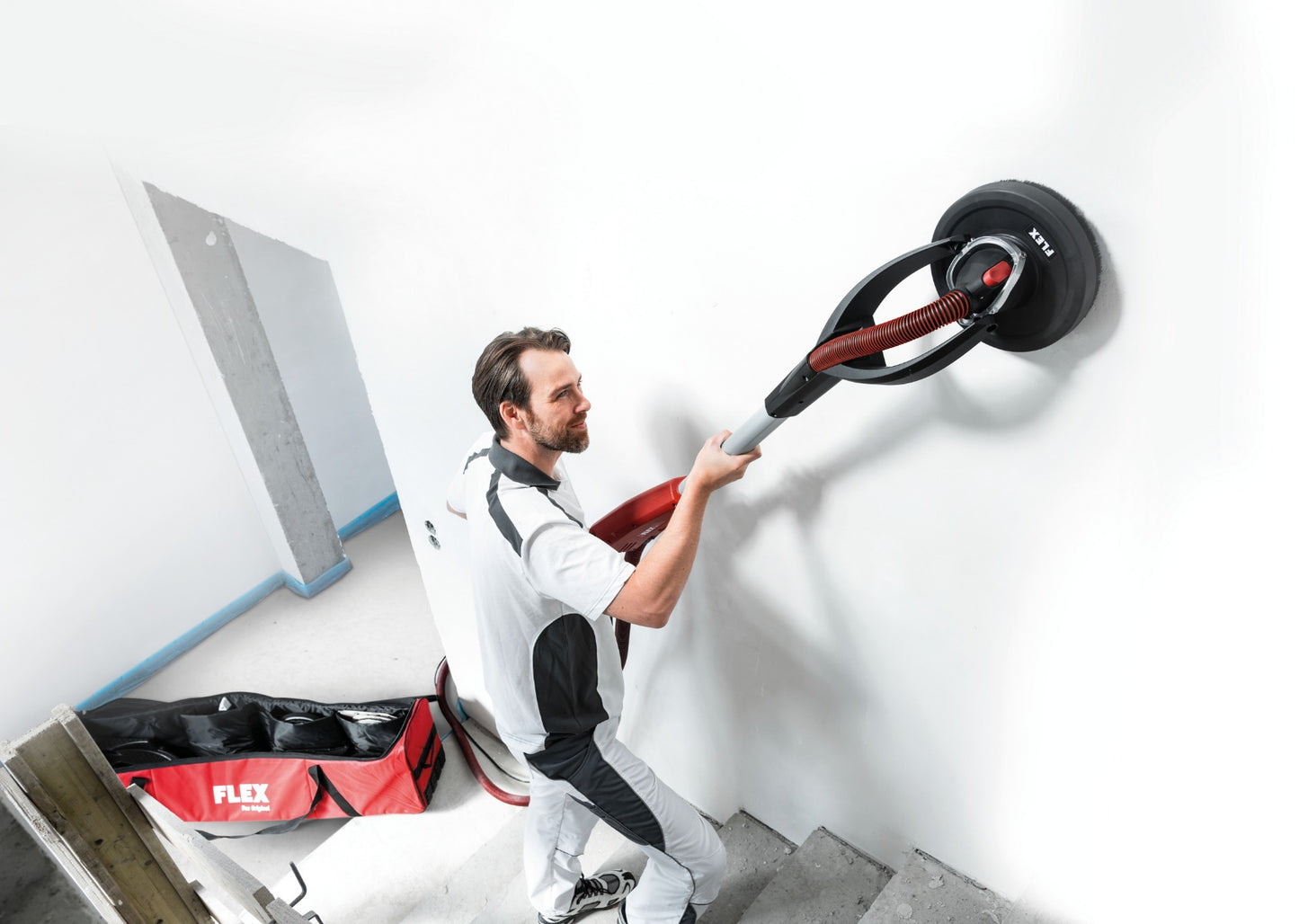FLEX GIRAFFE SANDER GE 7 110V + ROUND HEAD + CARRY BAG