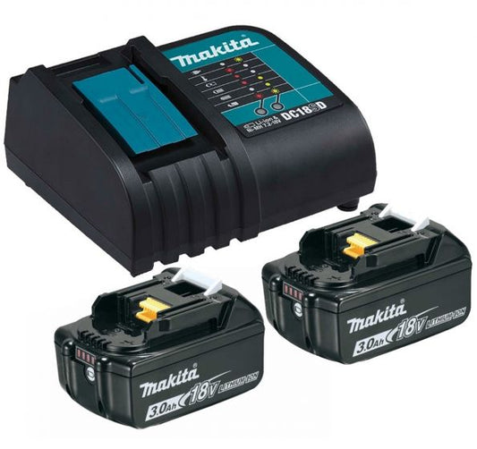 MAKITA 18V LXT 2 X 3AH BL1830 WITH DC18SD CHARGER