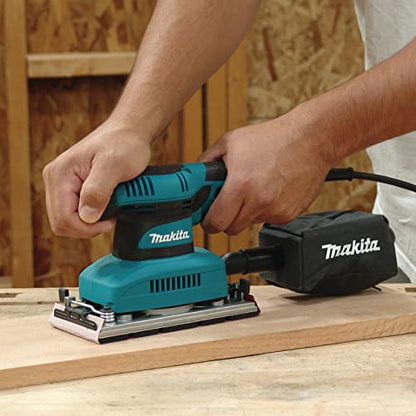 MAKITA BO3710 1/3 SHEET 240V ORBITAL SANDER C/W DUST BAG