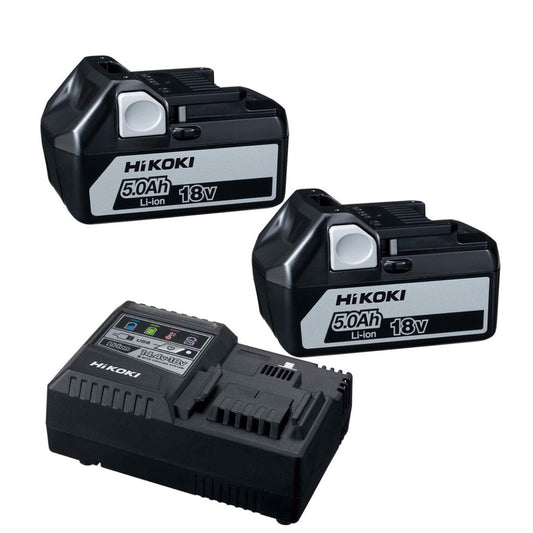HIKOKI 18V UC18YSL3 BSL1850 X CHARGER & 2 BATTERIES