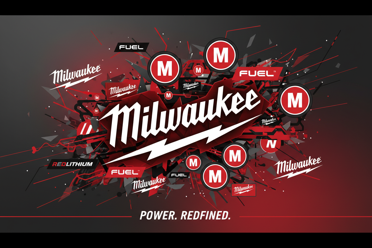 create an image with lots of Milwaukee logos 