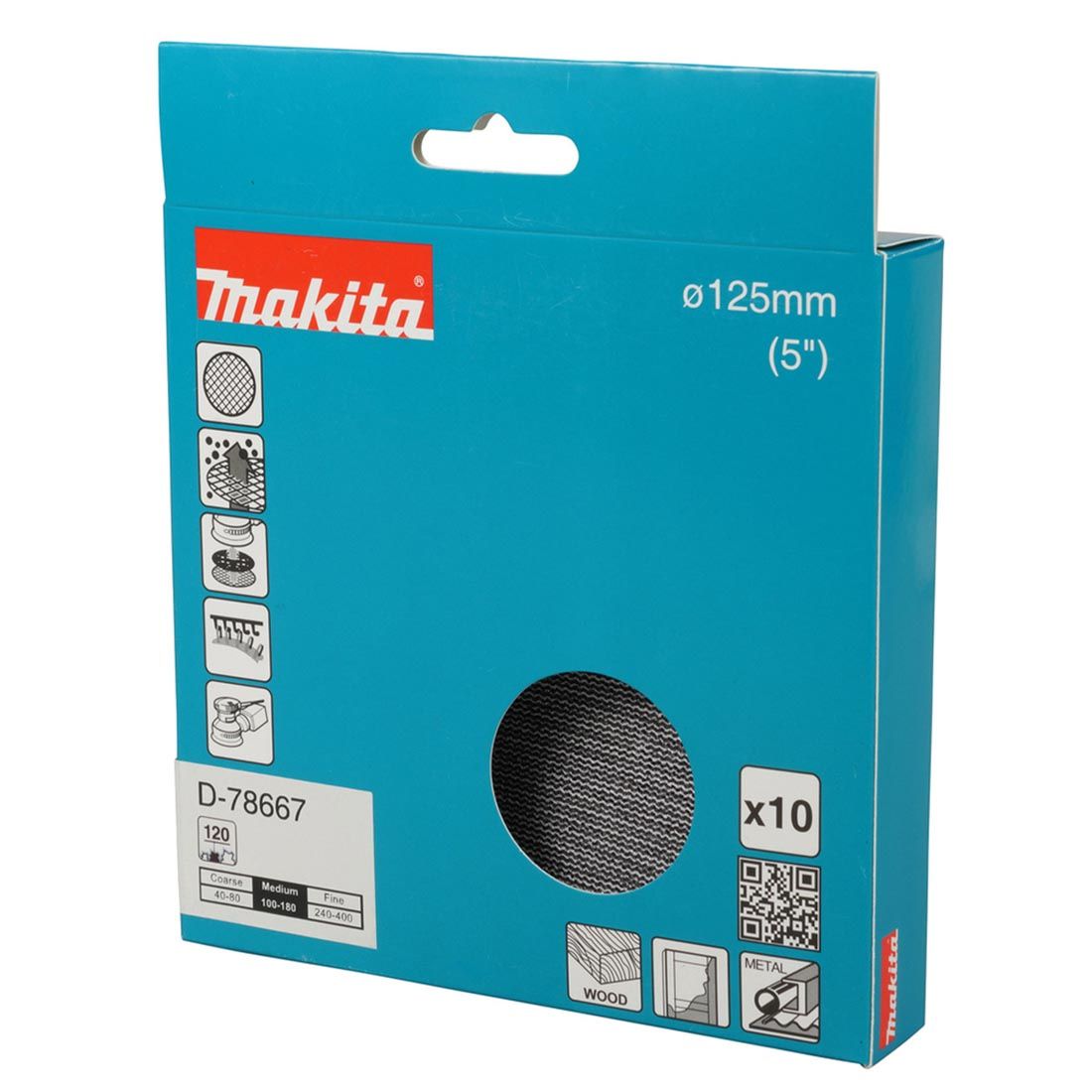 MAKITA DBO180Z 18V LXT SANDER BODY + 30 DISCS 80,120,180G