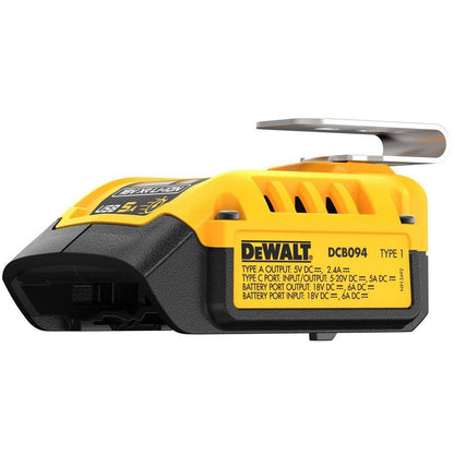 DEWALT DCB094K 18/54V XR USB POWER DELIVERY CHARGING KIT