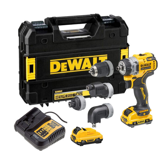 DEWALT DCD703L2T 12V XR MULTI HEAD DRILL DRIVER 2 X 3.0AH