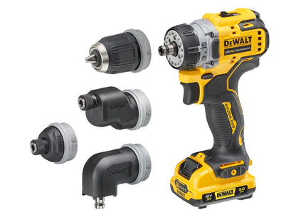 DEWALT DCD703L2T 12V XR MULTI HEAD DRILL DRIVER 2 X 3.0AH