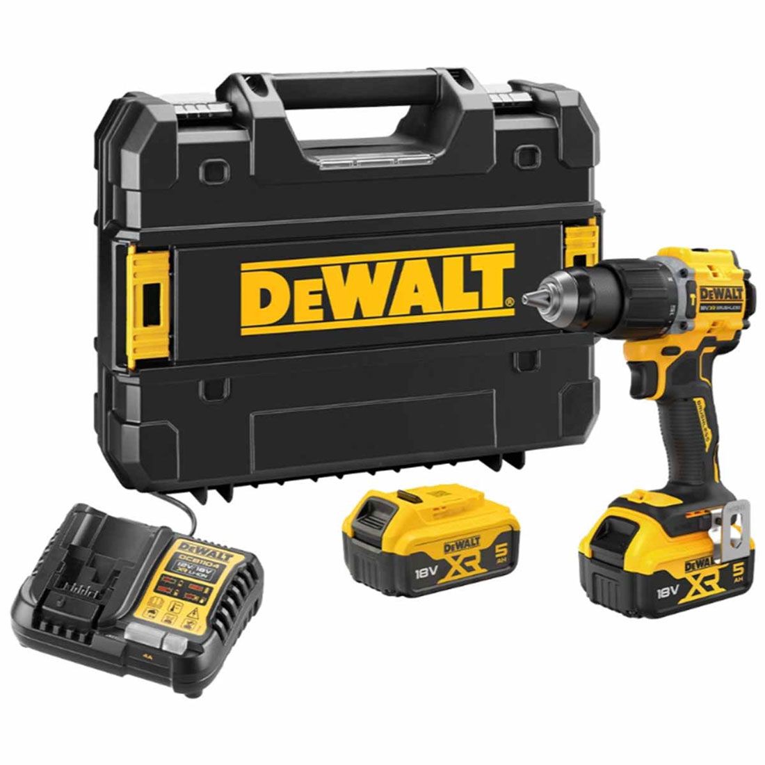 DEWALT DCD799P2T 18V XR BLESS COMPACT COMBI DRILL 2 X 5.0AH