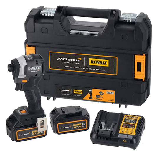 DEWALT DCF85MP2T 18V XR B/L IMPACT DRILL MCLAREN 2X5AH