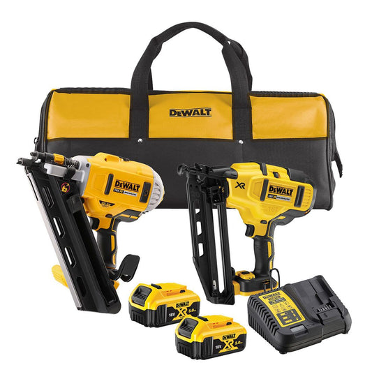 DEWALT DCK2046P2 NAILER TWIN KIT DCN660 DCN692 2 X DCB184