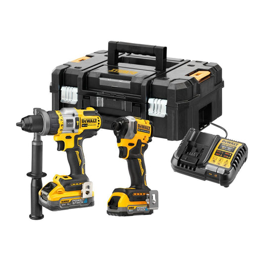 DEWALT DCK2052H1E1T 18V TWIN KIT POWERSTACK DCD999 DCF850