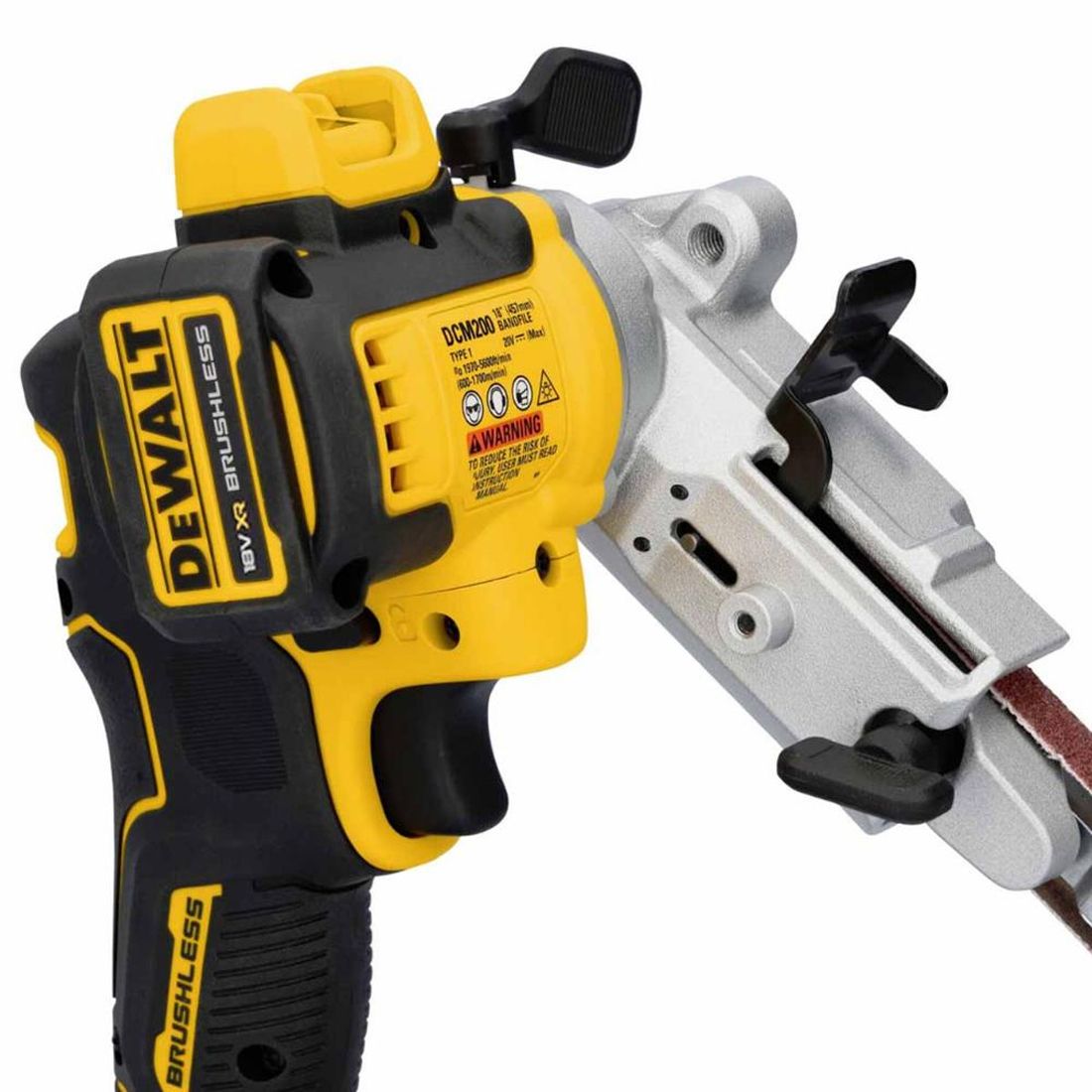 DEWALT DCM200E2T 18V XR BAND FILE 2 X POWERSTACK KIT