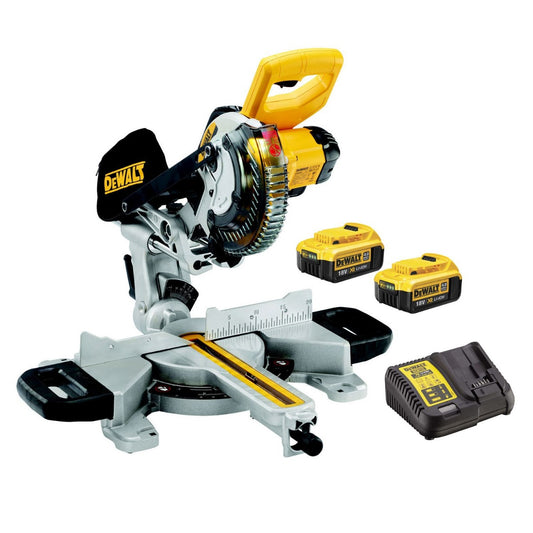 DEWALT DCS365M2 18V MITRE SAW XPS 184MM 2 X 4.0AH
