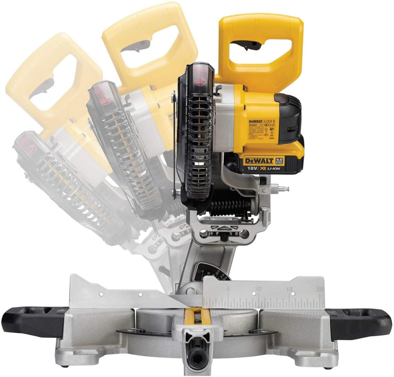 DEWALT DCS365M2 18V MITRE SAW XPS 184MM 2 X 4.0AH