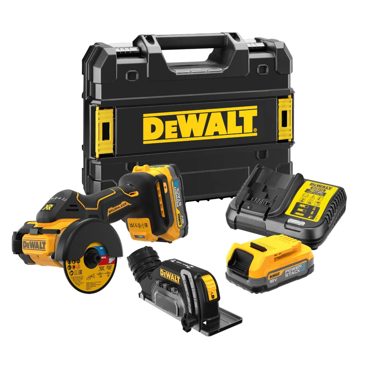 DEWALT DCS438E2T 18V XR CUT OFF SAW POWERSTACK 2 X COMP
