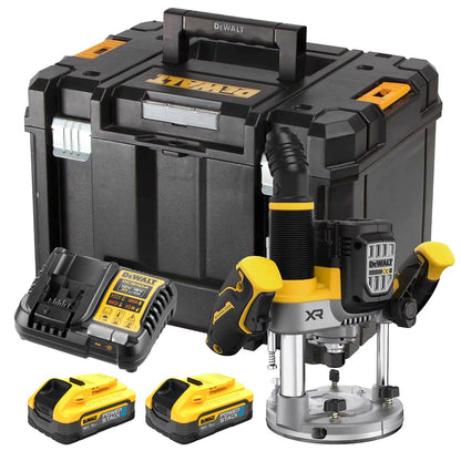 DEWALT DCW620H2 18V XR 1/2" ROUTER 2 X POWERSTACK DCBP518