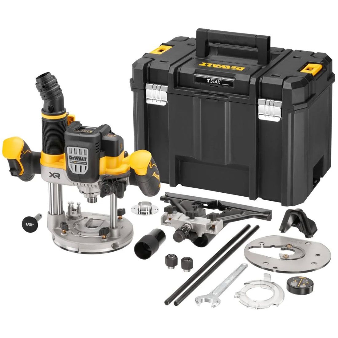 DEWALT 18V DCW620N 1/2 B/LESS ROUTER BODY IN TSTAK