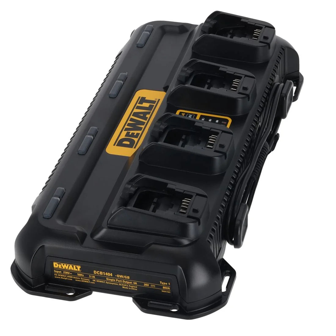 DEWALT DCB1404 4 PORT CHARGER 240V XR FLEXVOLT 12V 18V 54V