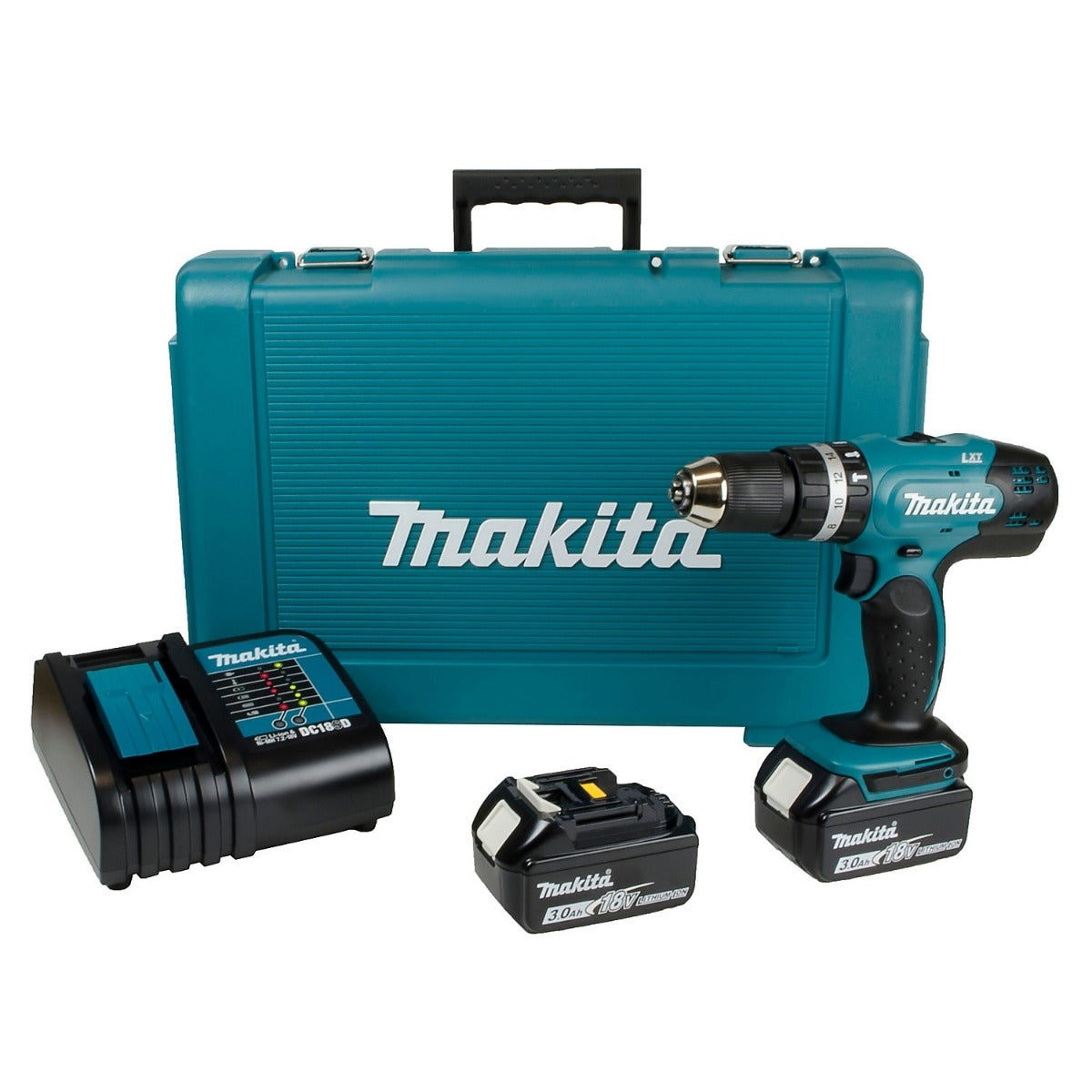 MAKITA DHP453SFE 18V LXT COMBI DRILL 2 X 3.0AH
