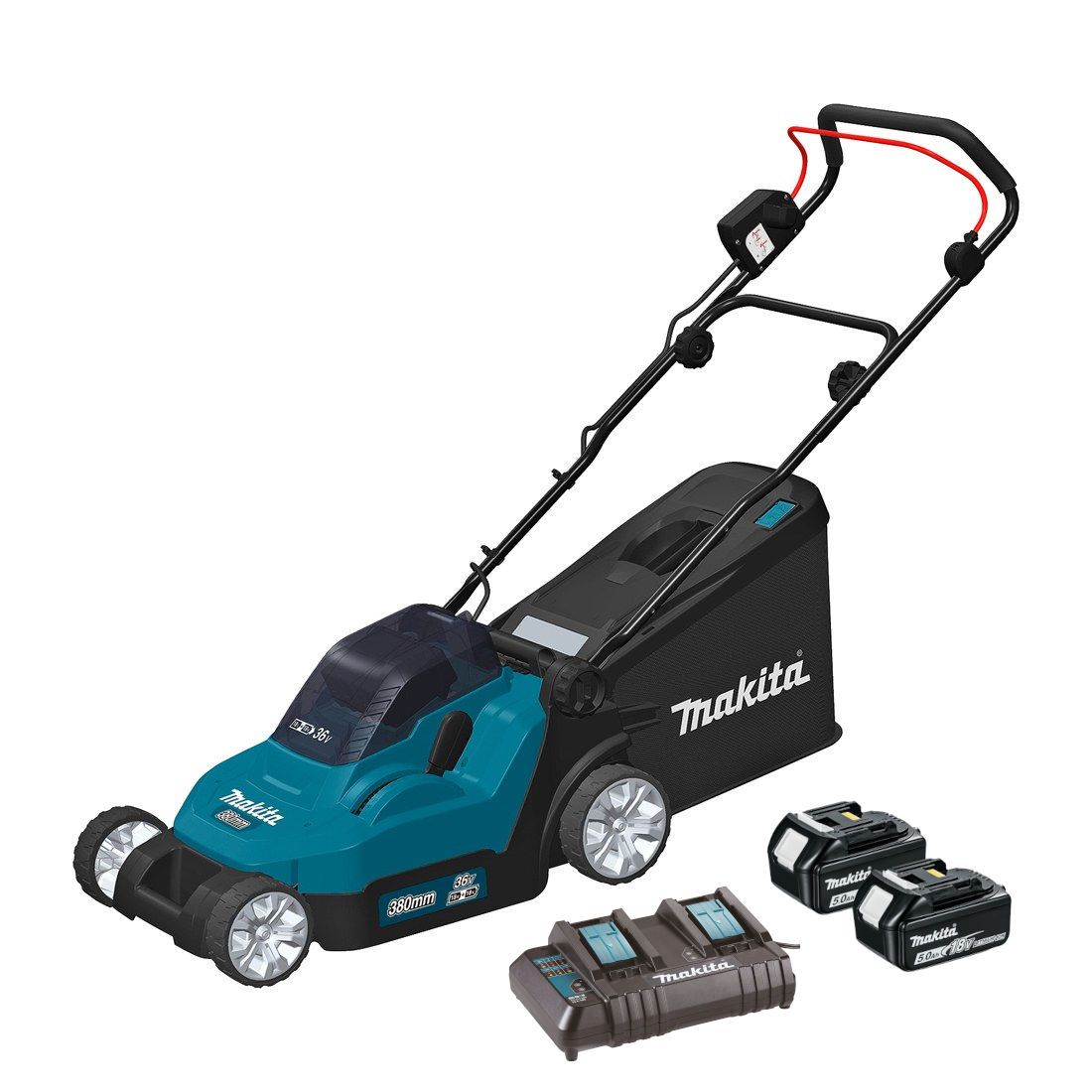 MAKITA DLM382CT2 36V (2X18V) LXT MOWER 2 X 5.0AH DC18SH
