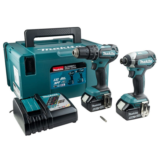 MAKITA DLX2283TJ 18V LXT TWIN KIT BRUSHLESS 2 X 5.0AH