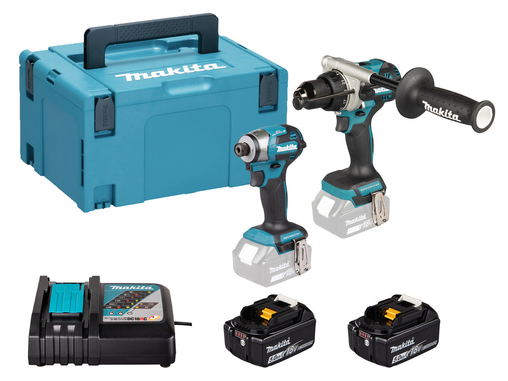 MAKITA DLX2549TJ 18V LXT TWIN KIT DHP492 DTD173 2 X 5.0AH