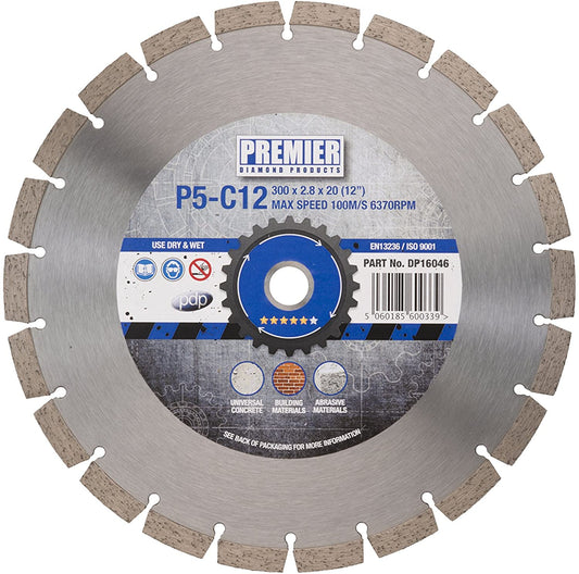 300MM X 20MM P5-C12 DIAMOND BLADE DP16046 5 STAR